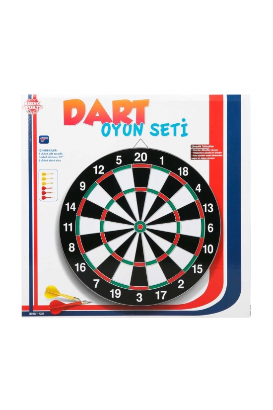 Kutulu Çivili 41,5 Cm Dart Oyun Seti