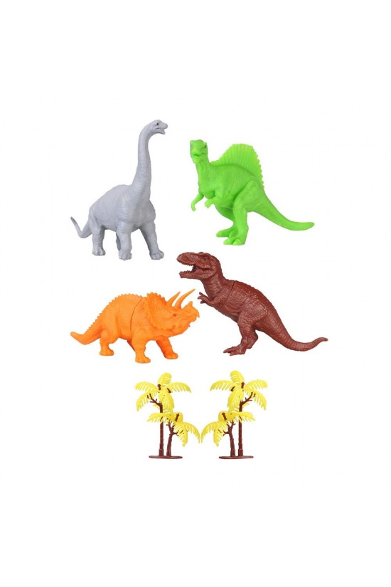 713 Toy Play 6 Parça Dinozor Figür Seti 14-18 cm