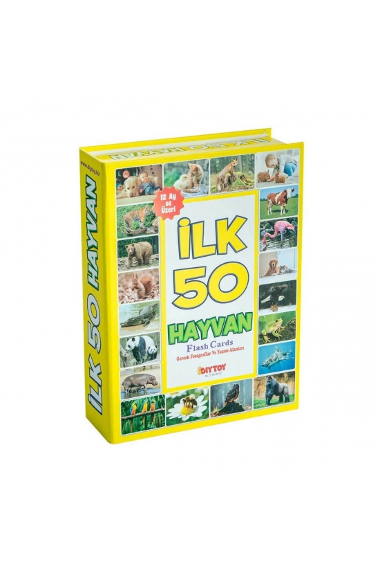 1352 Flash Cards İlk 50 Hayvan -Dıytoy