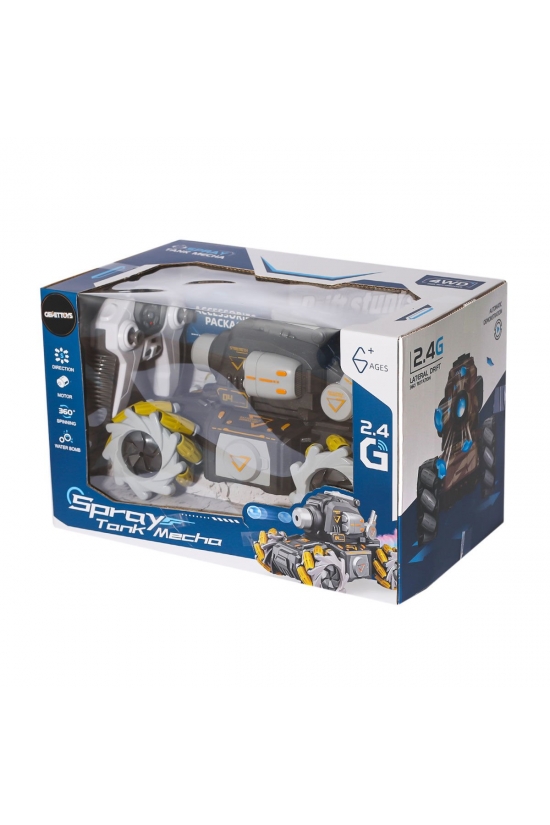 HD3400 Kumandalı Drift Yapan Su Atan Tank Mecha -Gepettoys