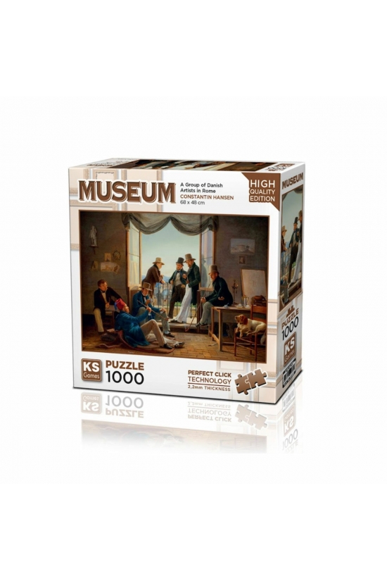 20660 A Group Of Danish Artist in Rome 1000 Parça Puzzle -KSPuzzle