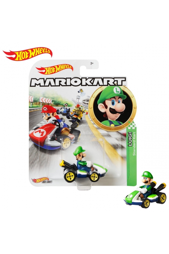 GBG25 Hot Wheels, Mario Kart Karakter Araçlar / +3 yaş / Asorti seçilemez