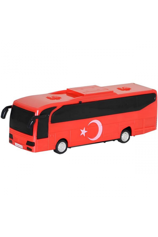 Sürtmeli Türk Bayraklı Otobüs